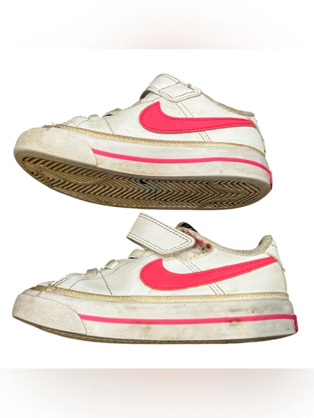 Nike Court Legacy Toddler Girl Shoes Size 7C White Laser Fuchsia Pink DA5382-124